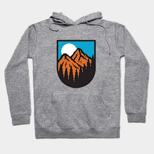 Moon Mountains Landscape Hoodie